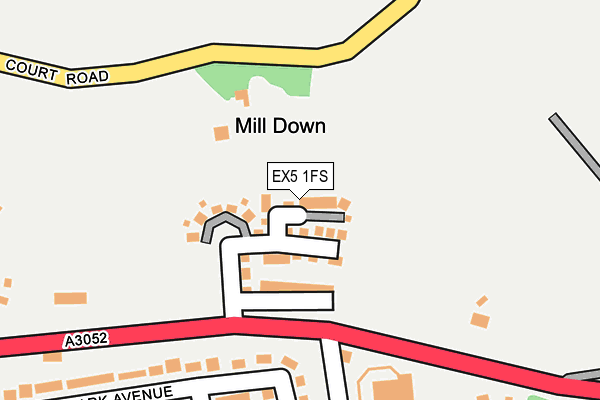 EX5 1FS map - OS OpenMap – Local (Ordnance Survey)