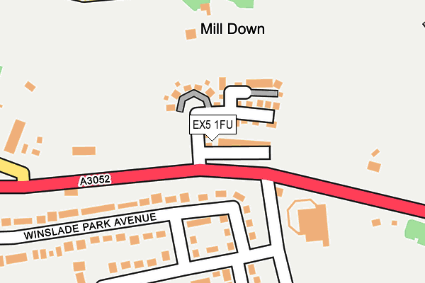EX5 1FU map - OS OpenMap – Local (Ordnance Survey)