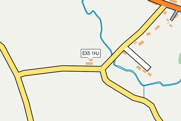 EX5 1HJ map - OS OpenMap – Local (Ordnance Survey)