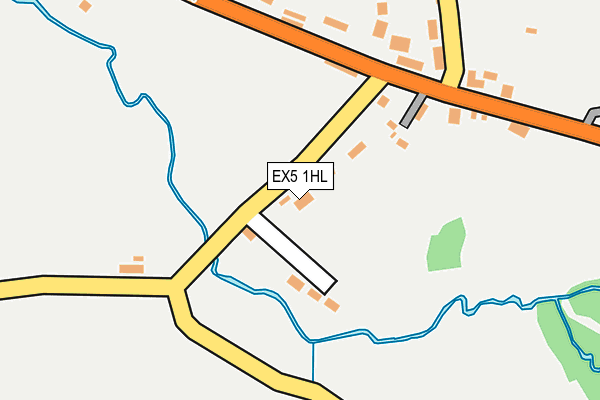 EX5 1HL map - OS OpenMap – Local (Ordnance Survey)