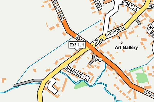 EX5 1LH map - OS OpenMap – Local (Ordnance Survey)