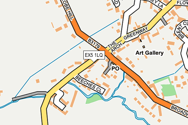 EX5 1LQ map - OS OpenMap – Local (Ordnance Survey)
