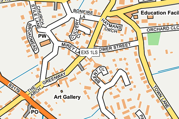 EX5 1LS map - OS OpenMap – Local (Ordnance Survey)