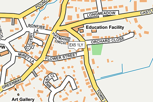 EX5 1LY map - OS OpenMap – Local (Ordnance Survey)