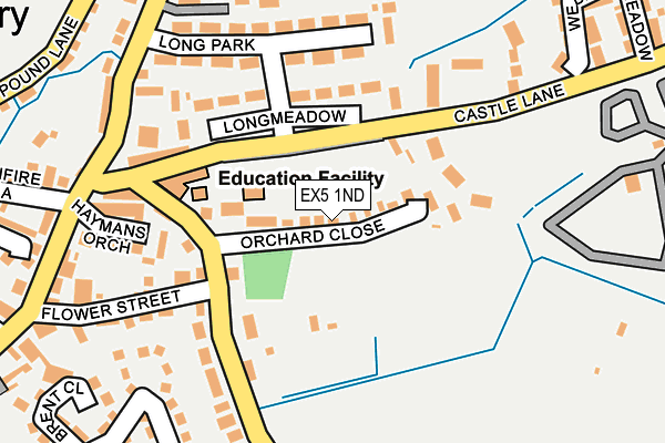 EX5 1ND map - OS OpenMap – Local (Ordnance Survey)