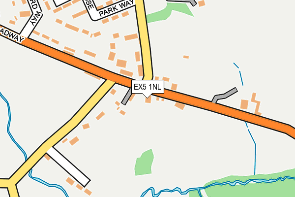 EX5 1NL map - OS OpenMap – Local (Ordnance Survey)