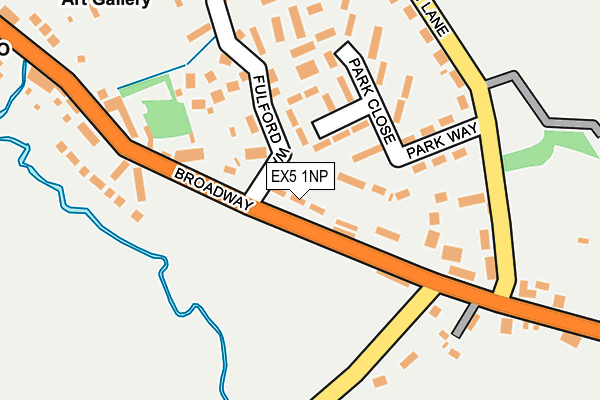 EX5 1NP map - OS OpenMap – Local (Ordnance Survey)