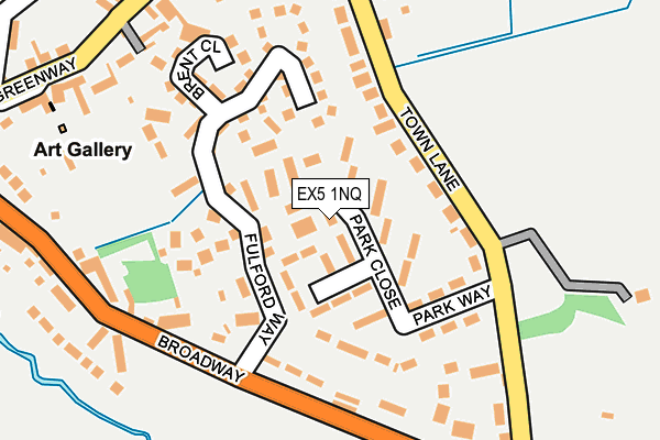 EX5 1NQ map - OS OpenMap – Local (Ordnance Survey)