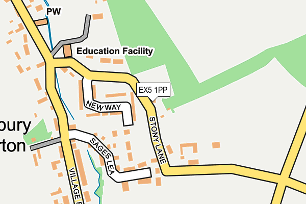 EX5 1PP map - OS OpenMap – Local (Ordnance Survey)
