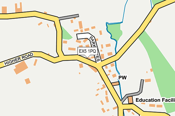 EX5 1PQ map - OS OpenMap – Local (Ordnance Survey)