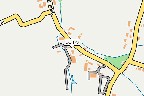 EX5 1PS map - OS OpenMap – Local (Ordnance Survey)