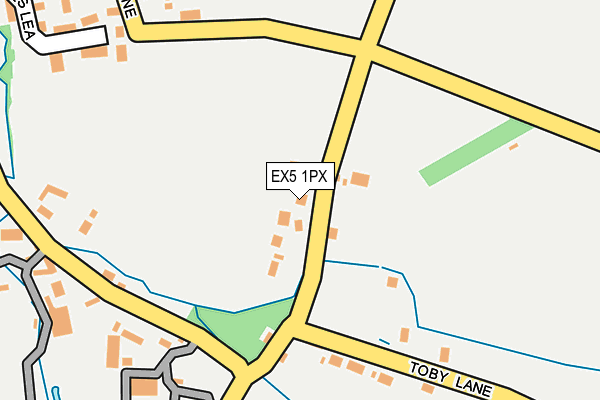 EX5 1PX map - OS OpenMap – Local (Ordnance Survey)