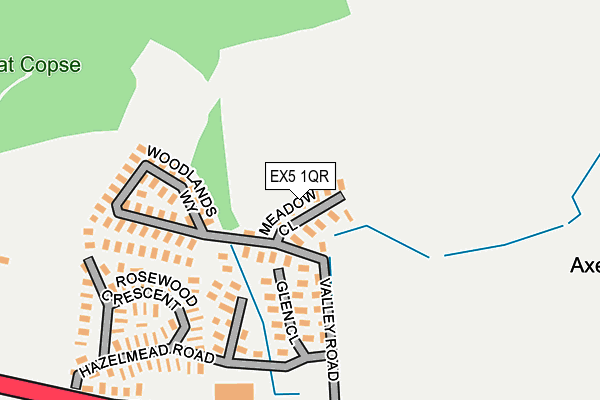 EX5 1QR map - OS OpenMap – Local (Ordnance Survey)