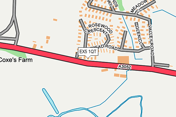 EX5 1QT map - OS OpenMap – Local (Ordnance Survey)