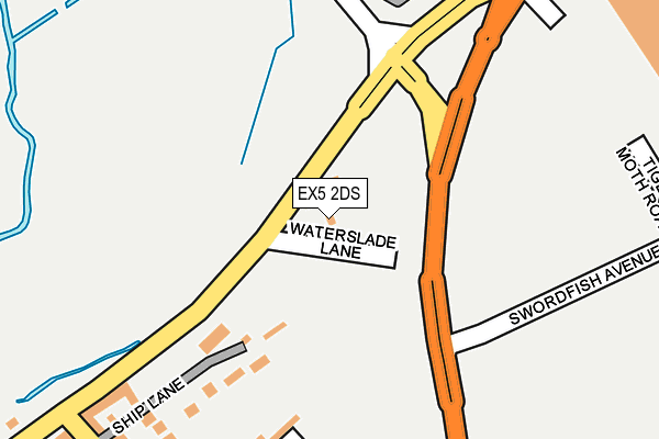 EX5 2DS map - OS OpenMap – Local (Ordnance Survey)