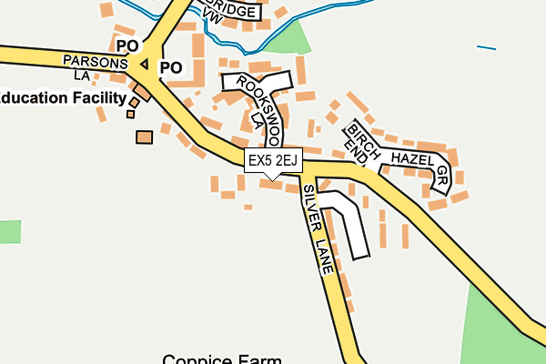EX5 2EJ map - OS OpenMap – Local (Ordnance Survey)