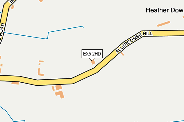 EX5 2HD map - OS OpenMap – Local (Ordnance Survey)