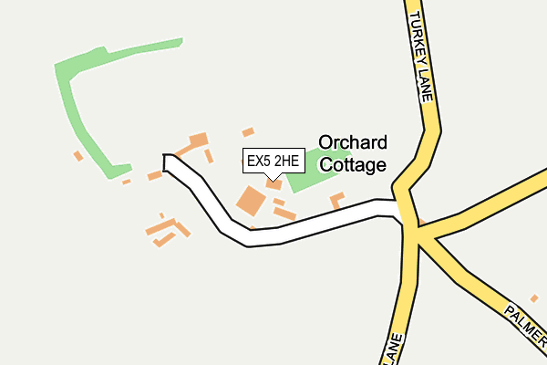 EX5 2HE map - OS OpenMap – Local (Ordnance Survey)
