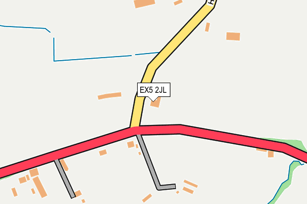 EX5 2JL map - OS OpenMap – Local (Ordnance Survey)