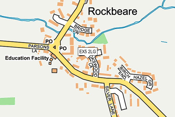 EX5 2LG map - OS OpenMap – Local (Ordnance Survey)