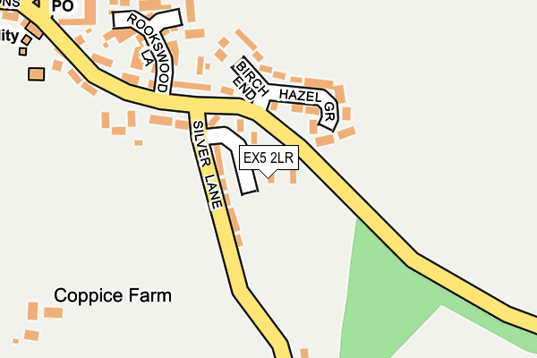 EX5 2LR map - OS OpenMap – Local (Ordnance Survey)