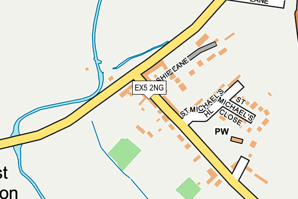 EX5 2NG map - OS OpenMap – Local (Ordnance Survey)