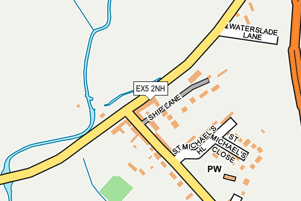 EX5 2NH map - OS OpenMap – Local (Ordnance Survey)