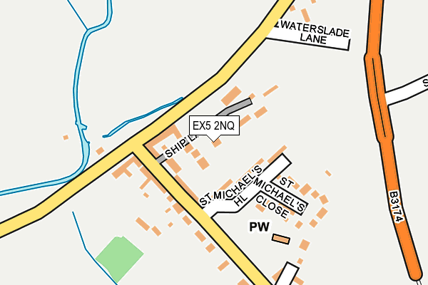 EX5 2NQ map - OS OpenMap – Local (Ordnance Survey)