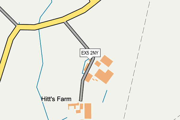 EX5 2NY map - OS OpenMap – Local (Ordnance Survey)