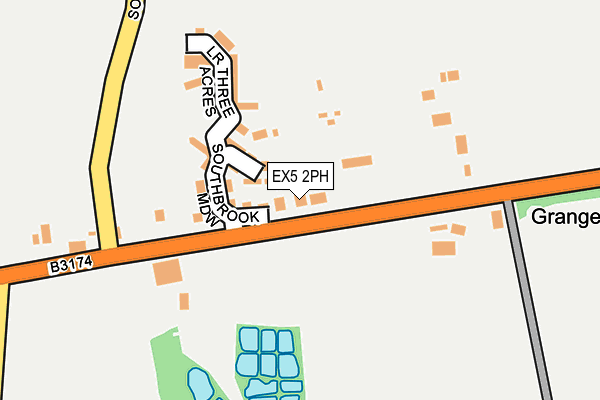 EX5 2PH map - OS OpenMap – Local (Ordnance Survey)