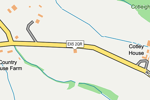 EX5 2QR map - OS OpenMap – Local (Ordnance Survey)