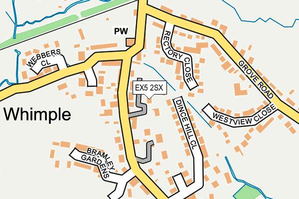 EX5 2SX map - OS OpenMap – Local (Ordnance Survey)