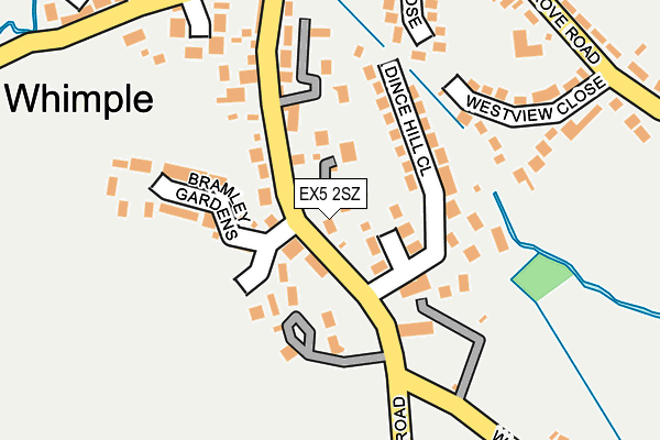 EX5 2SZ map - OS OpenMap – Local (Ordnance Survey)