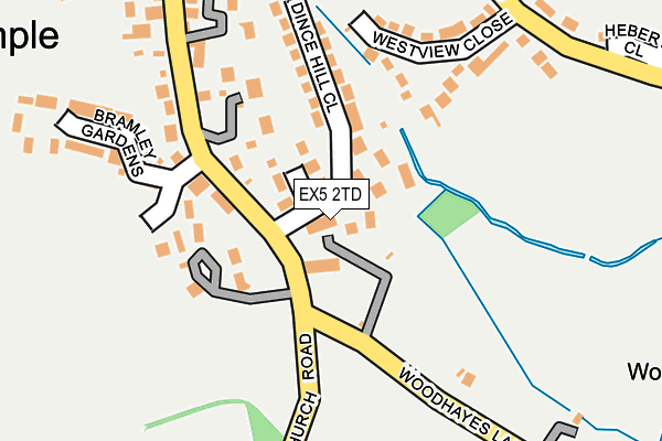 EX5 2TD map - OS OpenMap – Local (Ordnance Survey)