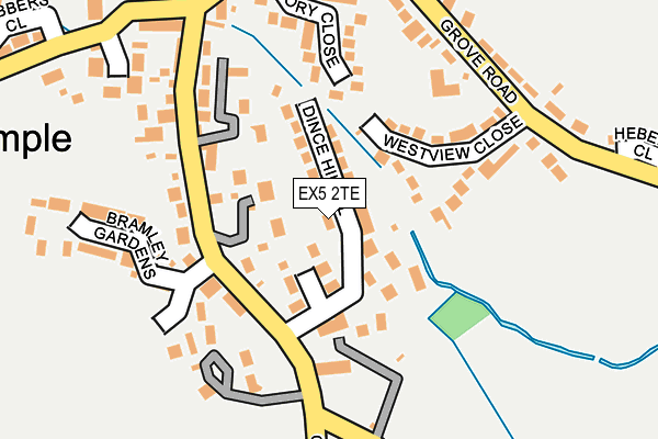 EX5 2TE map - OS OpenMap – Local (Ordnance Survey)