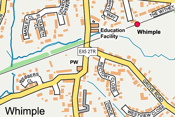 EX5 2TR map - OS OpenMap – Local (Ordnance Survey)