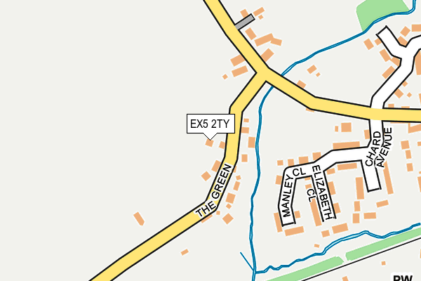 EX5 2TY map - OS OpenMap – Local (Ordnance Survey)