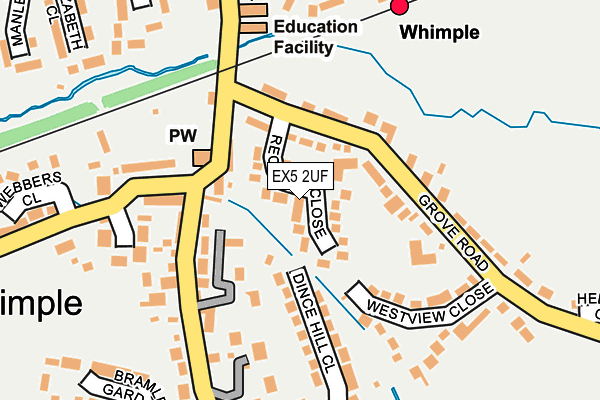 EX5 2UF map - OS OpenMap – Local (Ordnance Survey)