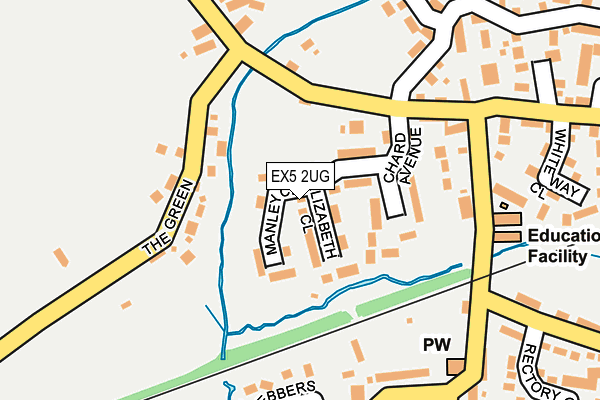 EX5 2UG map - OS OpenMap – Local (Ordnance Survey)