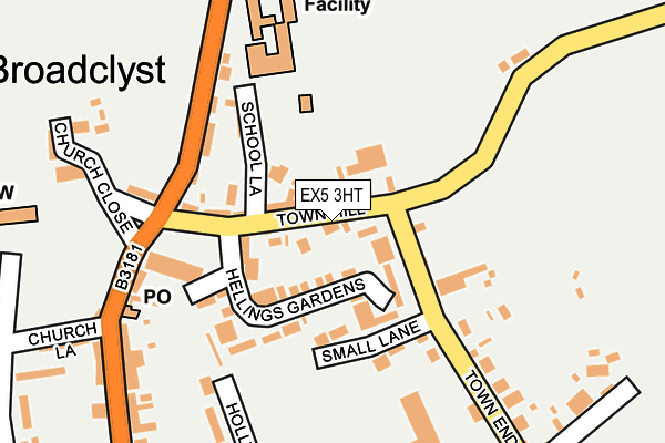 EX5 3HT map - OS OpenMap – Local (Ordnance Survey)