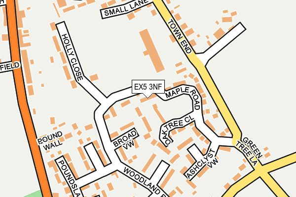 EX5 3NF map - OS OpenMap – Local (Ordnance Survey)