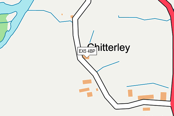 EX5 4BP map - OS OpenMap – Local (Ordnance Survey)