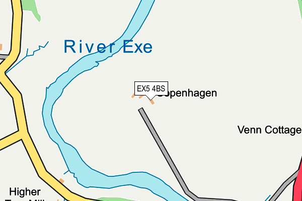 EX5 4BS map - OS OpenMap – Local (Ordnance Survey)
