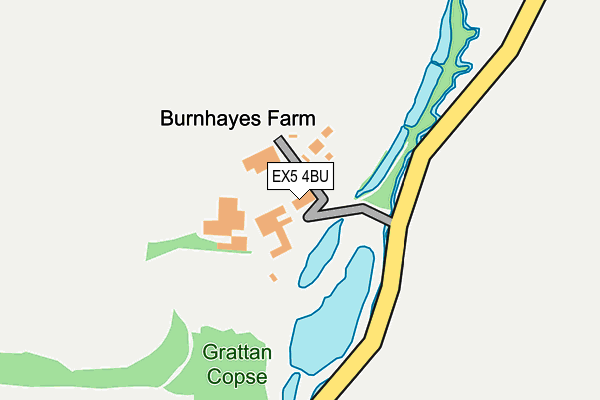 EX5 4BU map - OS OpenMap – Local (Ordnance Survey)