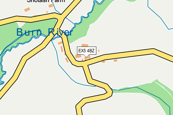 EX5 4BZ map - OS OpenMap – Local (Ordnance Survey)