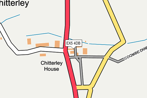 EX5 4DB map - OS OpenMap – Local (Ordnance Survey)