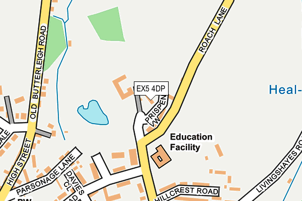 EX5 4DP map - OS OpenMap – Local (Ordnance Survey)