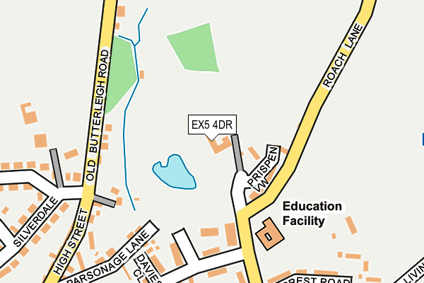 EX5 4DR map - OS OpenMap – Local (Ordnance Survey)