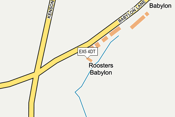 EX5 4DT map - OS OpenMap – Local (Ordnance Survey)