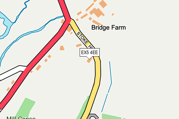 EX5 4EE map - OS OpenMap – Local (Ordnance Survey)